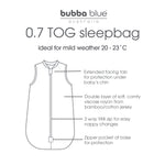 Aussie Animals 0.7 TOG Sleep Bag - Bubba Blue Australia