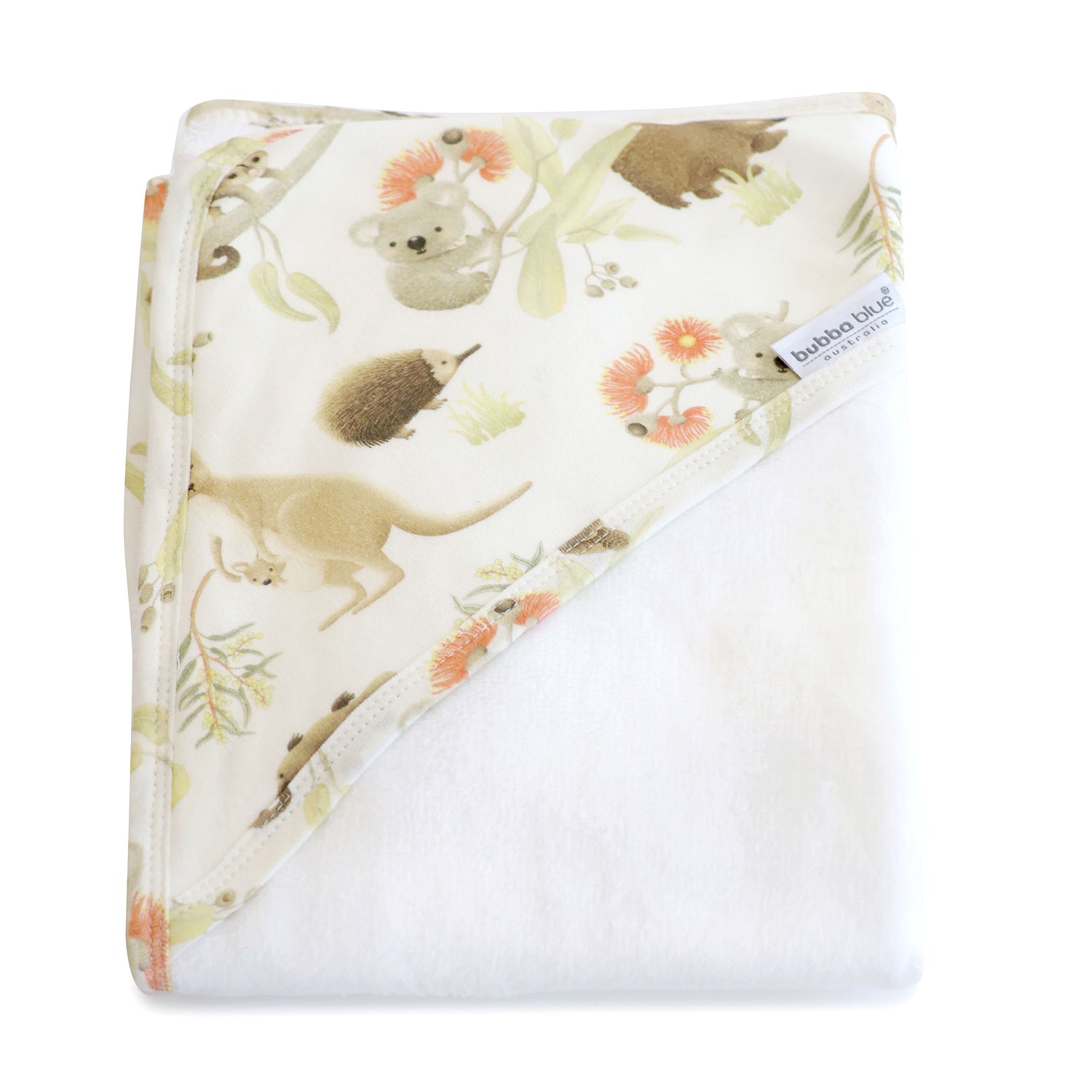 Aussie Animals Hooded Towel - Bubba Blue Australia
