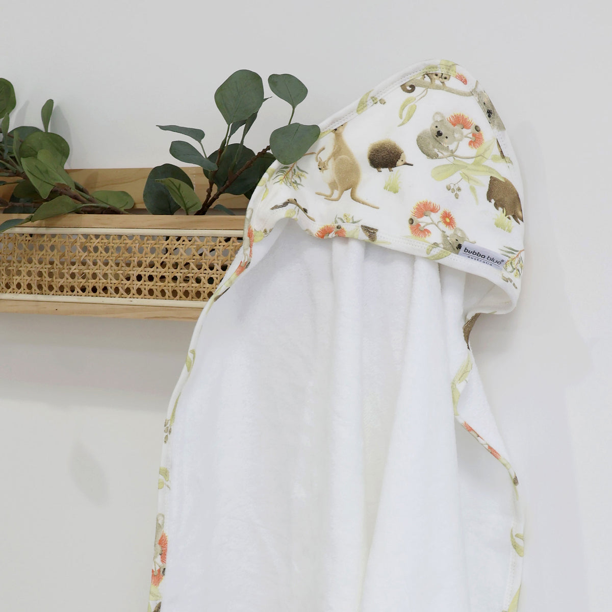 Aussie Animals Hooded Towel - Bubba Blue Australia