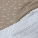 Organic Cotton 2pk Cellular Blanket - Chestnut - Bubba Blue Australia