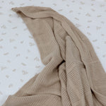 Organic Cotton 2pk Cellular Blanket - Chestnut - Bubba Blue Australia