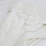 Bamboo White Cellular Large Blanket - Bubba Blue Australia