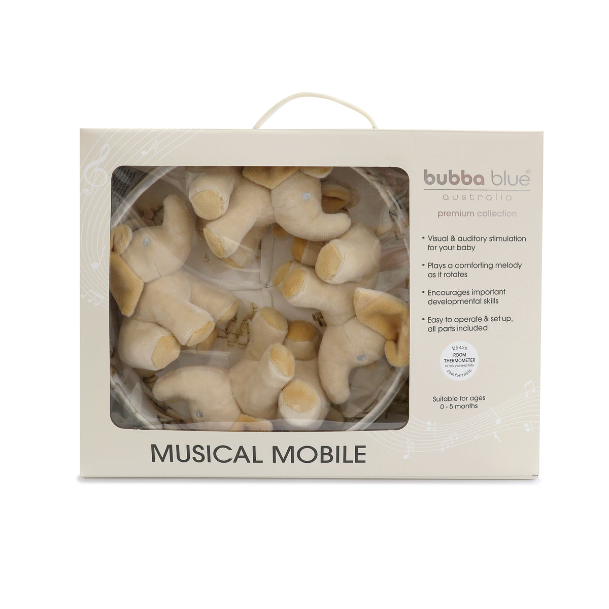 Elephant Bedtime Musical Mobile - Bubba Blue Australia