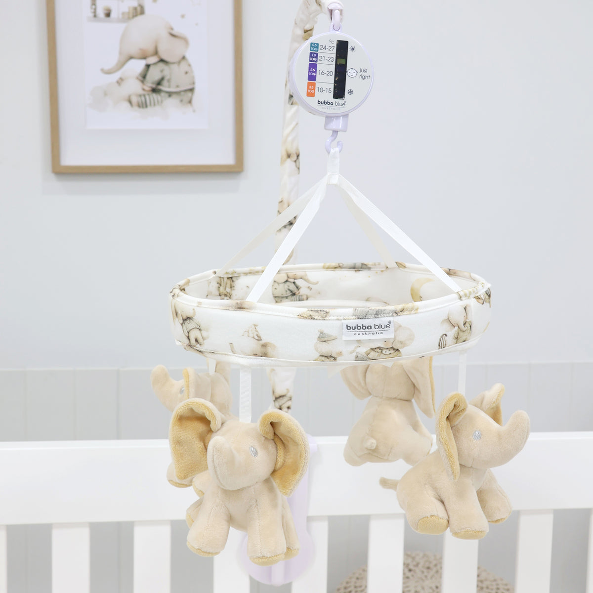 Elephant Bedtime Musical Mobile - Bubba Blue Australia