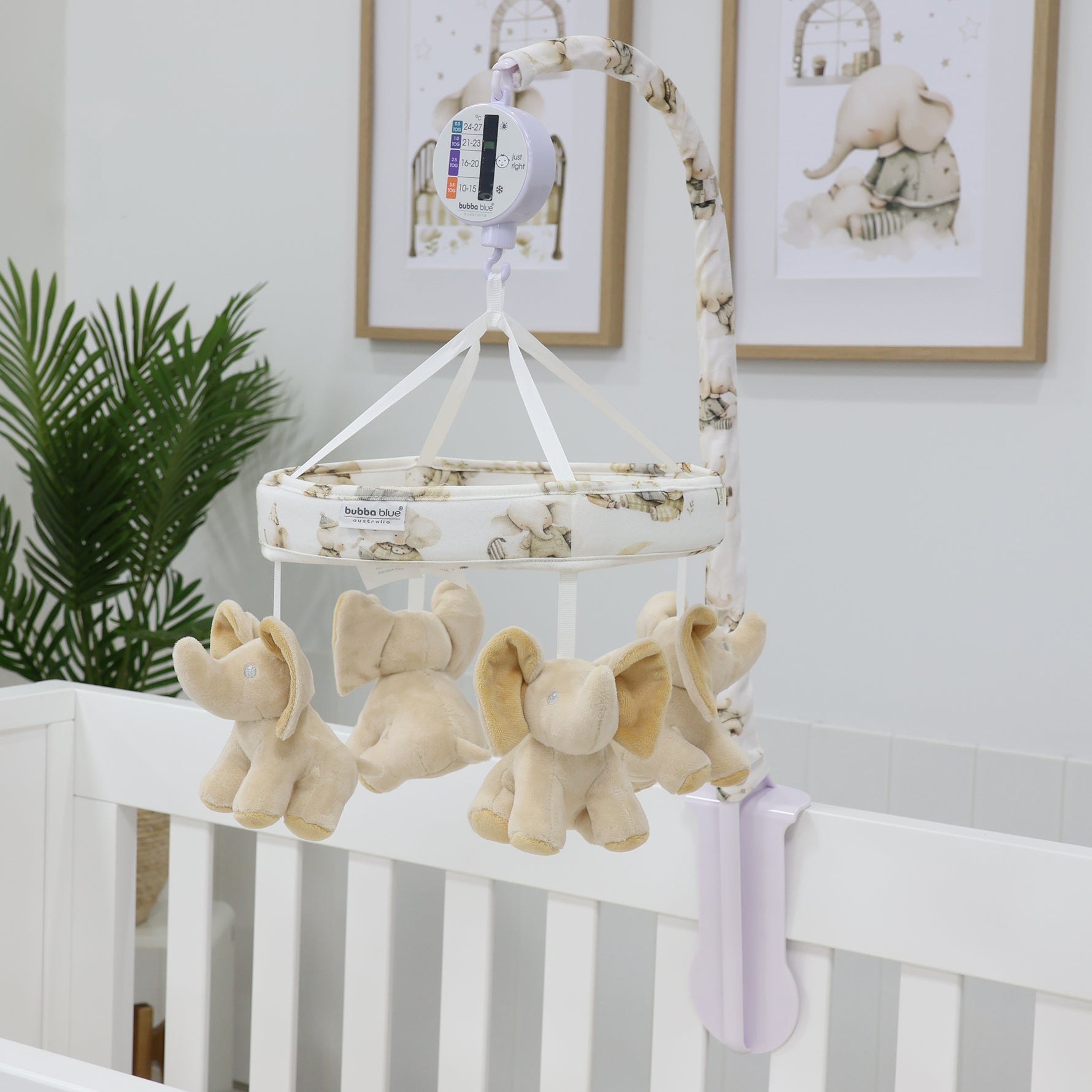 Elephant Bedtime Musical Mobile - Bubba Blue Australia