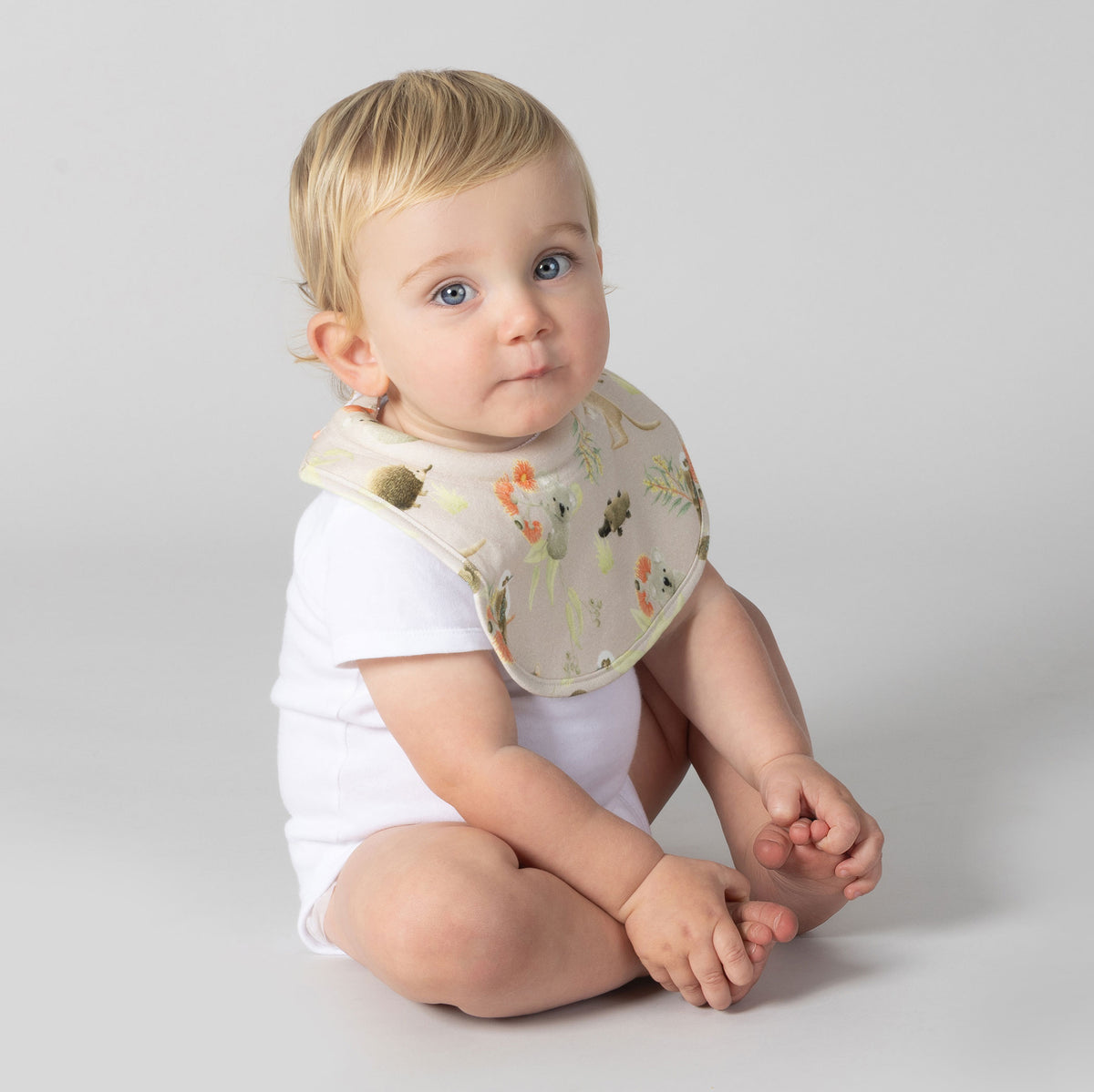 Aussie Animals 2pk Dribble Bibs - Bubba Blue Australia
