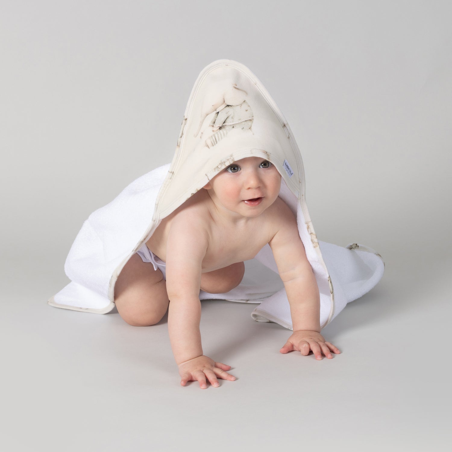 Elephant Bedtime Hooded Towel - Bubba Blue Australia
