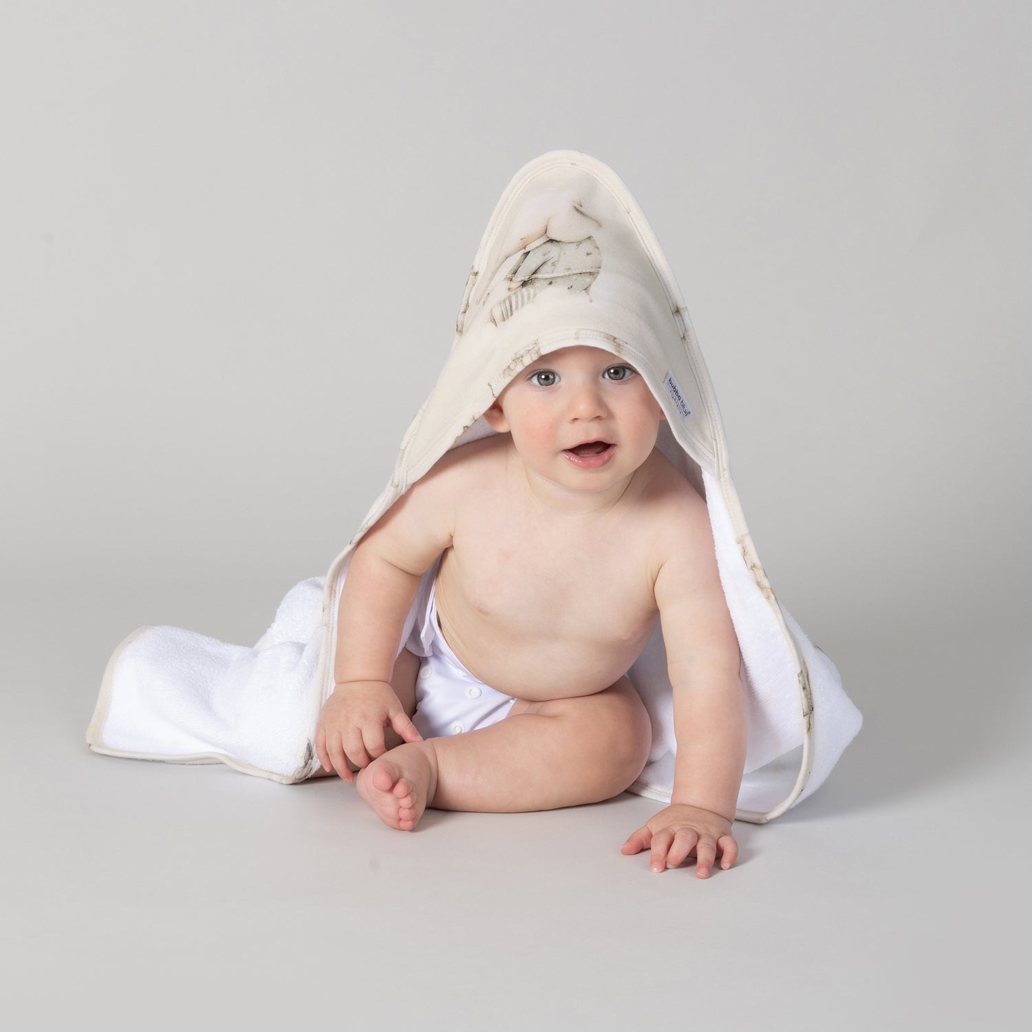 Elephant Bedtime Hooded Towel - Bubba Blue Australia