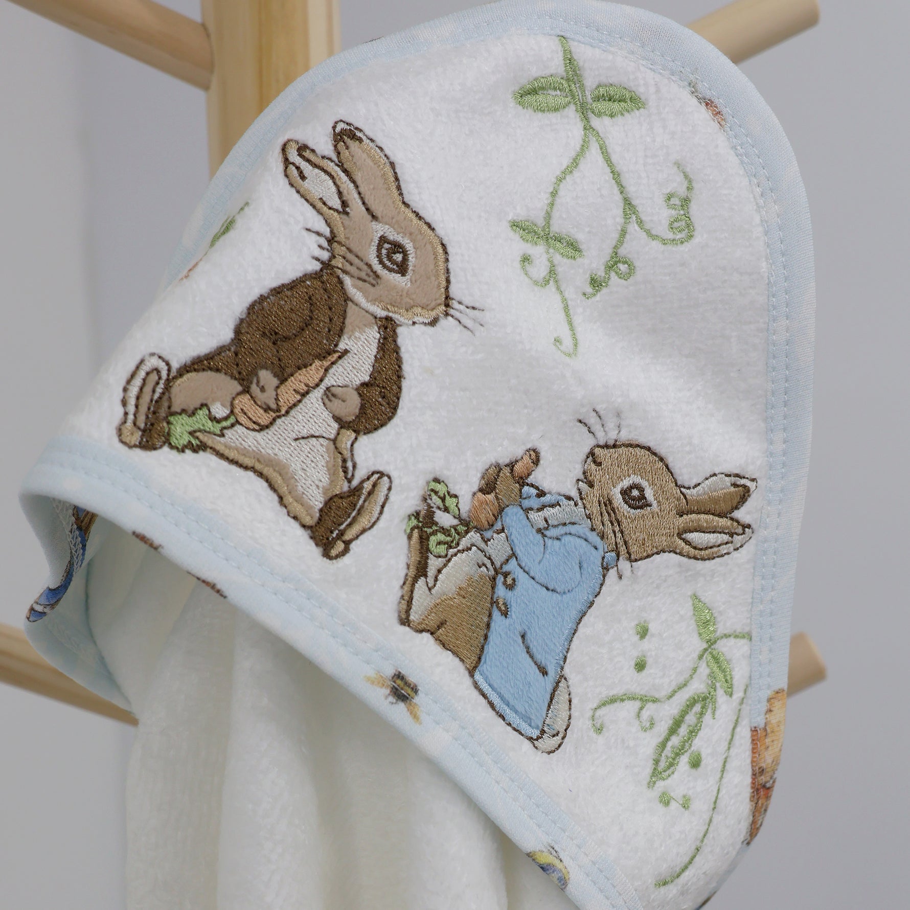 Peter Rabbit & Benjamin Bunny Hooded Towel - Bubba Blue Australia
