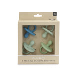 PLUM 4pk Silicone Soothers Mystery Box NB-6M - Bubba Blue Australia