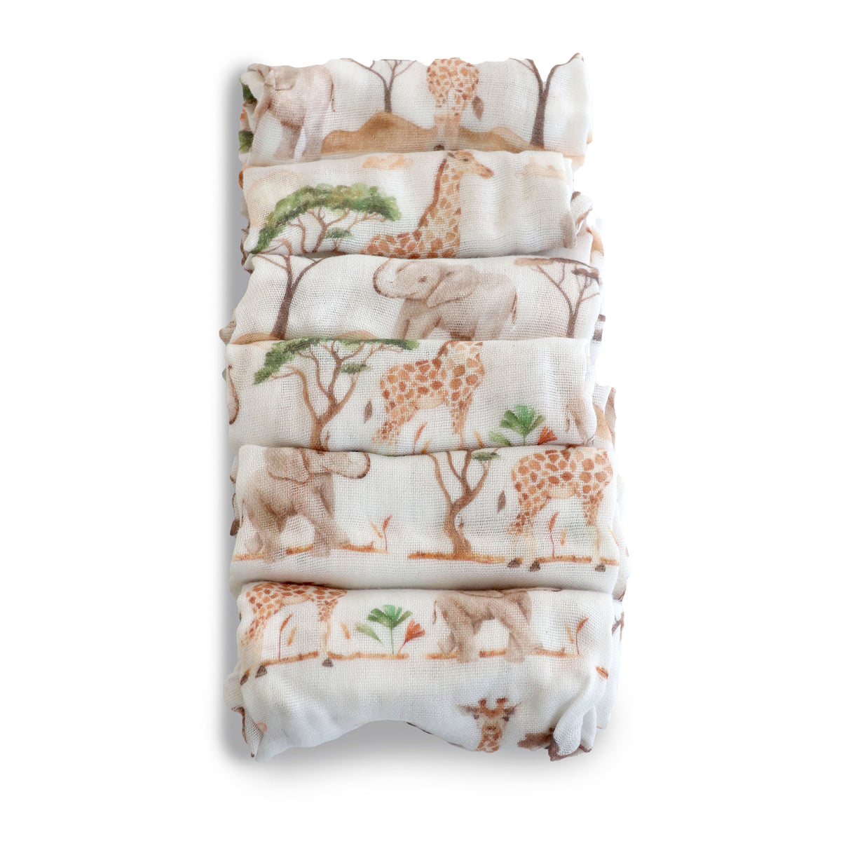 Adventure Bamboo 6pk Muslin Face Washers - Bubba Blue Australia