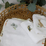 Aussie Animals 3pk Wash Cloths - Bubba Blue Australia
