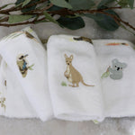 Aussie Animals 3pk Wash Cloths - Bubba Blue Australia