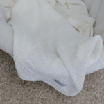 Bamboo White 2pk Cellular Blankets - Bubba Blue Australia