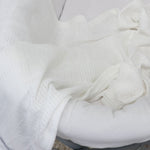 Bamboo White 2pk Cellular Blankets - Bubba Blue Australia