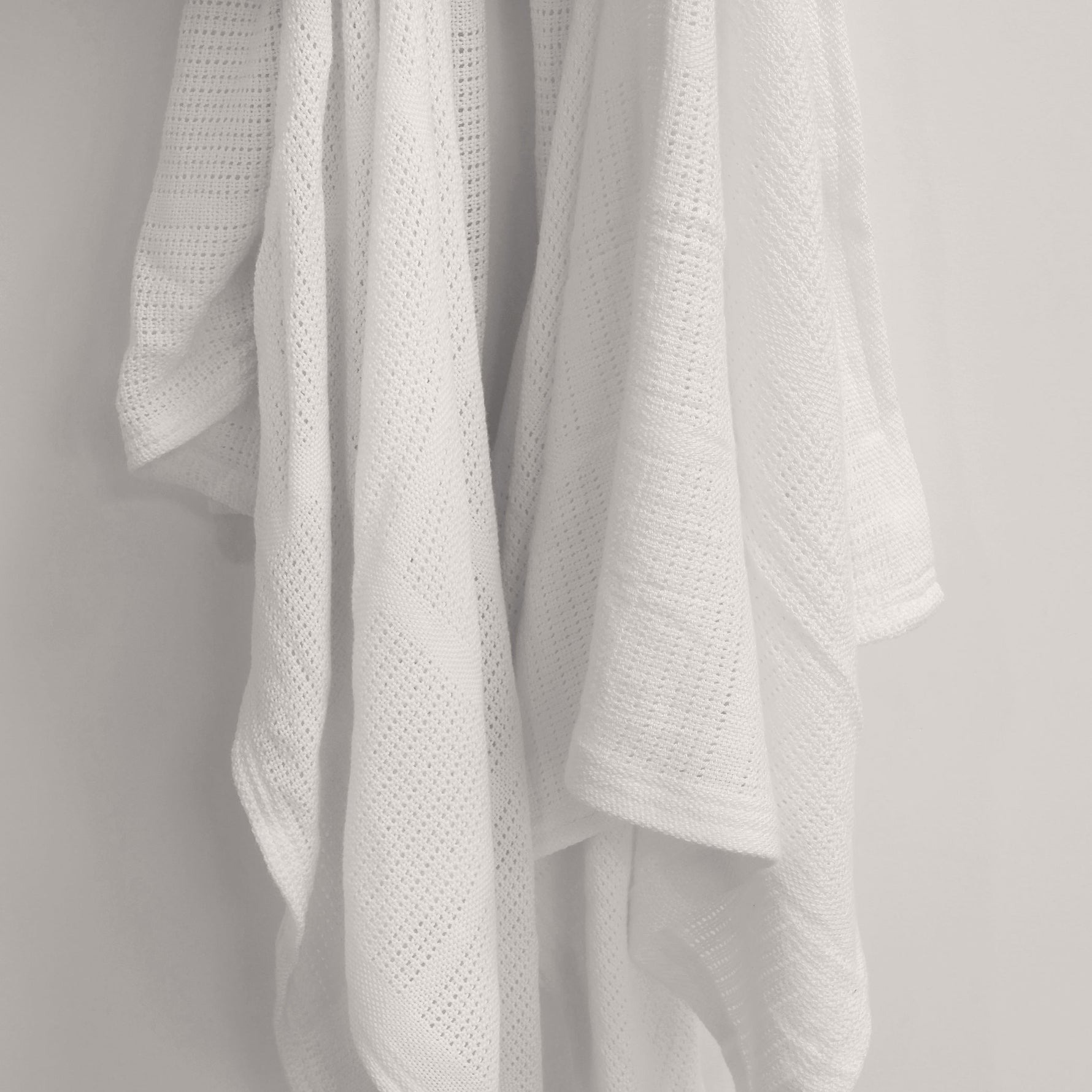 Bamboo White 2pk Cellular Blankets - Bubba Blue Australia