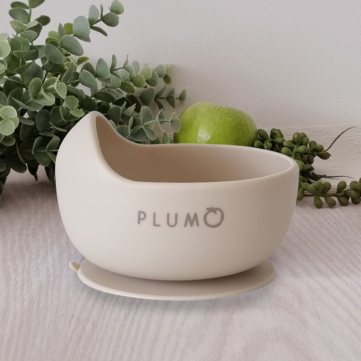 Plum Silicone Duck Egg Bowl - Sand - Bubba Blue Australia