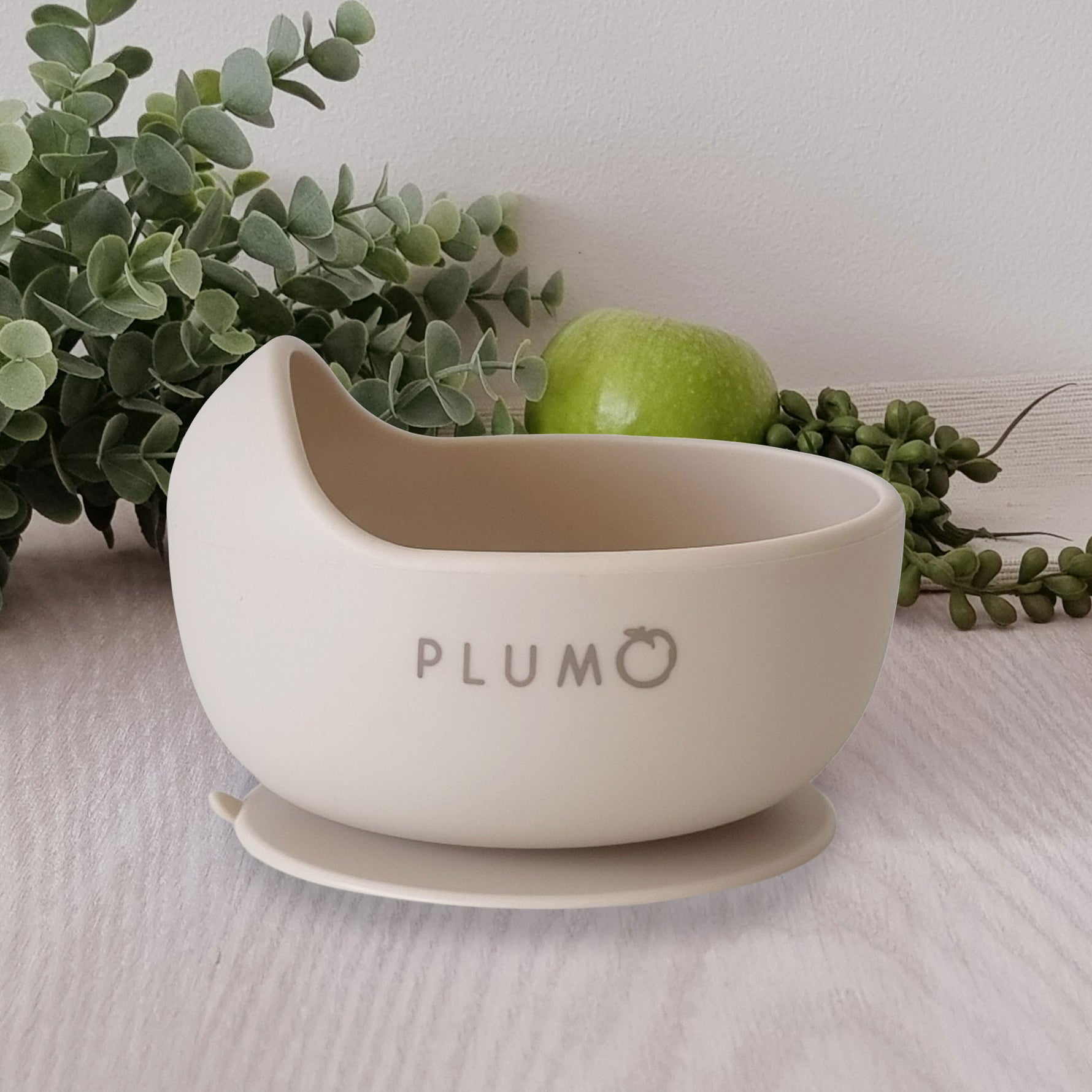 Plum Silicone Duck Egg Bowl - Sand - Bubba Blue Australia