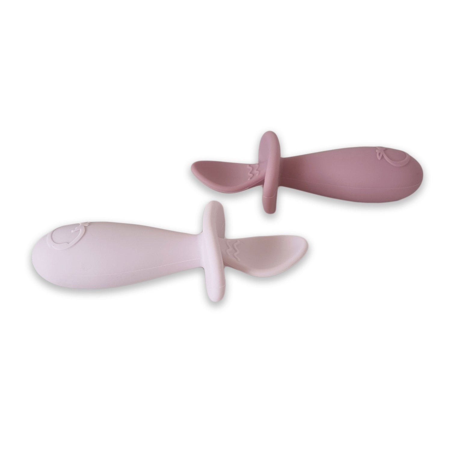 Plum Silicone 2pk Easy Grip Spoon Set- Dusty Berry/Rose - Bubba Blue Australia