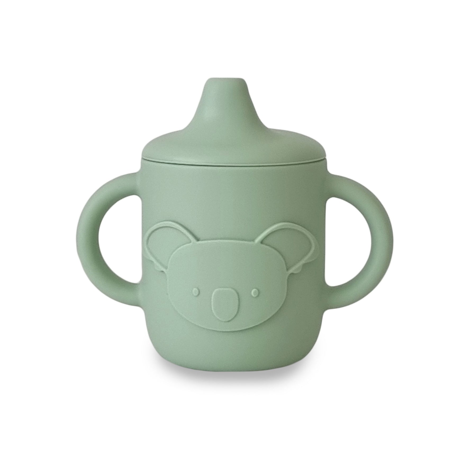 Plum Silicone Koala Sippy Cup - Olive - Bubba Blue Australia