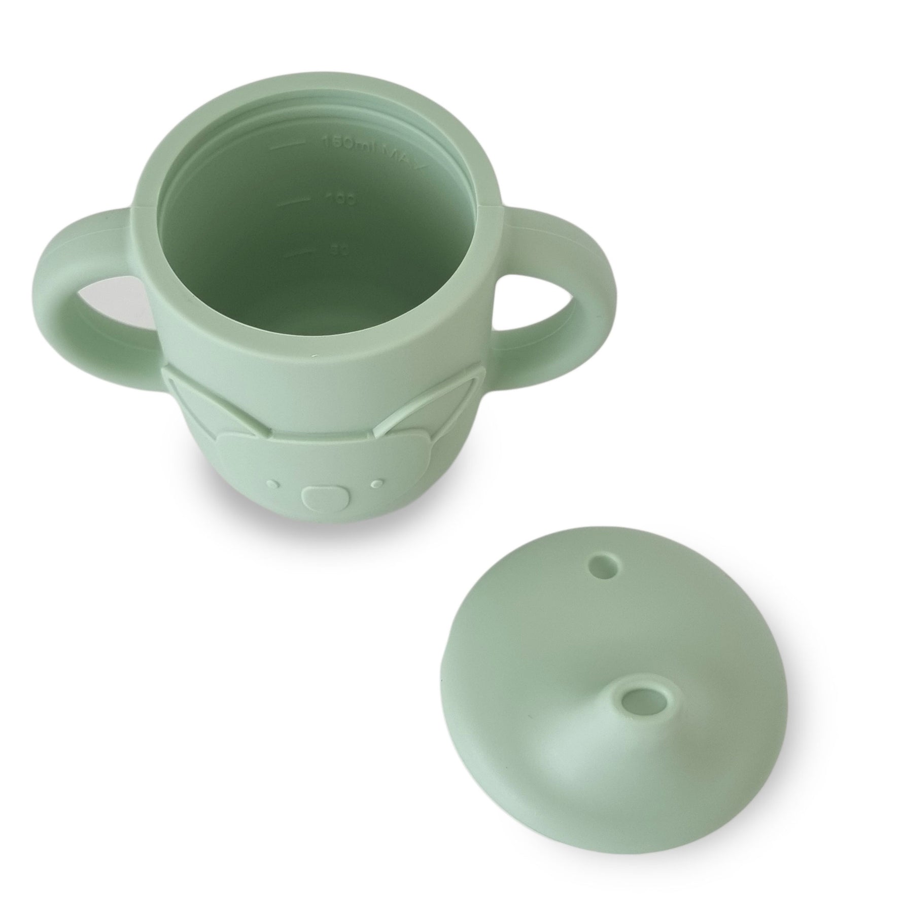 Plum Silicone Koala Sippy Cup - Olive - Bubba Blue Australia