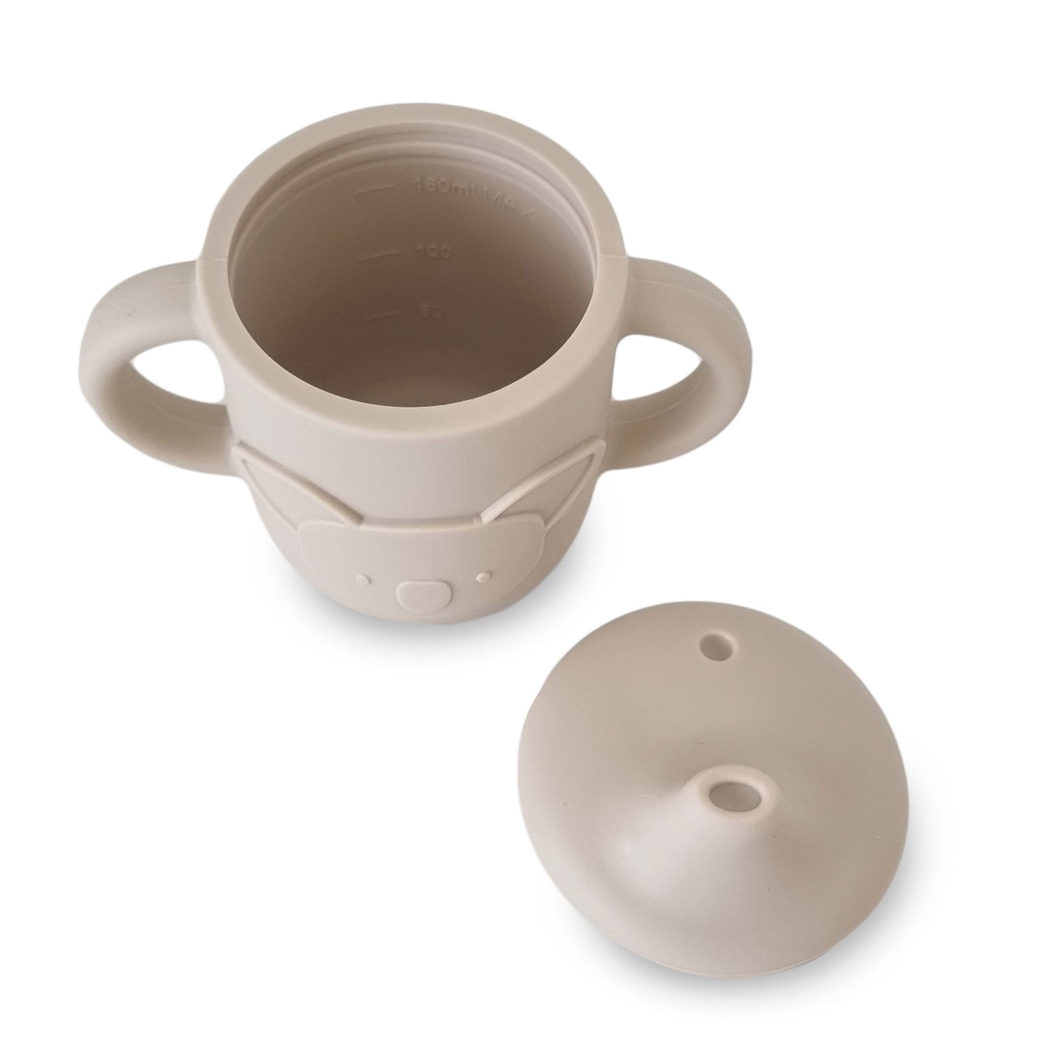 Plum Silicone Koala Sippy Cup - Sand - Bubba Blue Australia