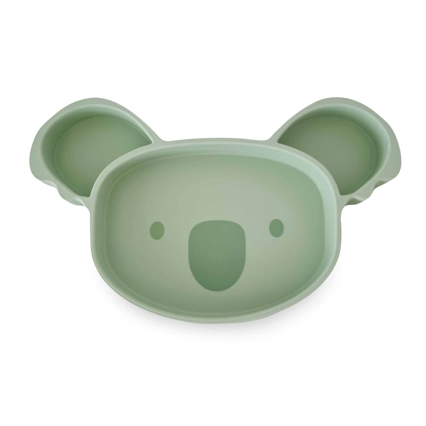 Plum Silicone Suction Koala Plate - Olive - Bubba Blue Australia