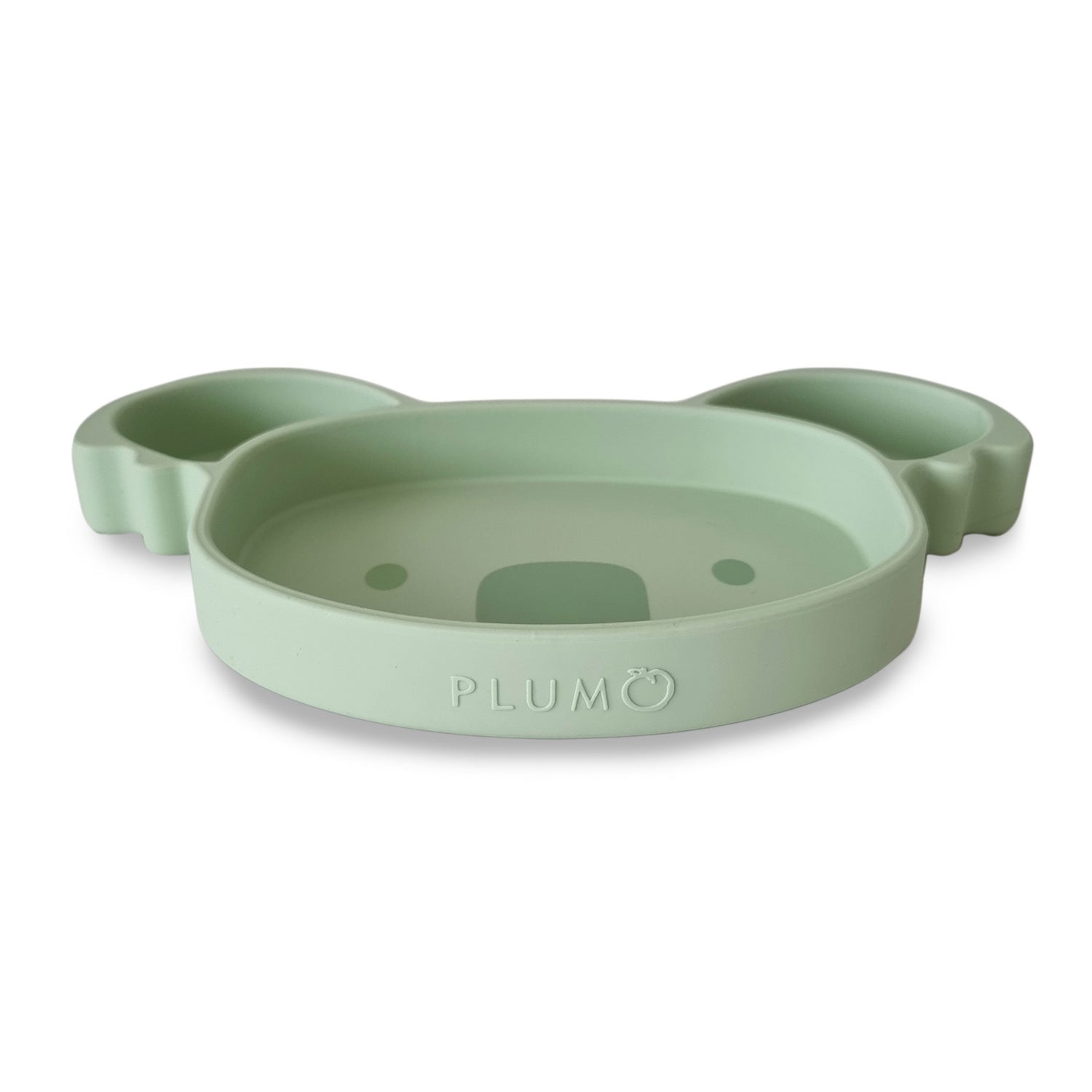 Plum Silicone Suction Koala Plate - Olive - Bubba Blue Australia