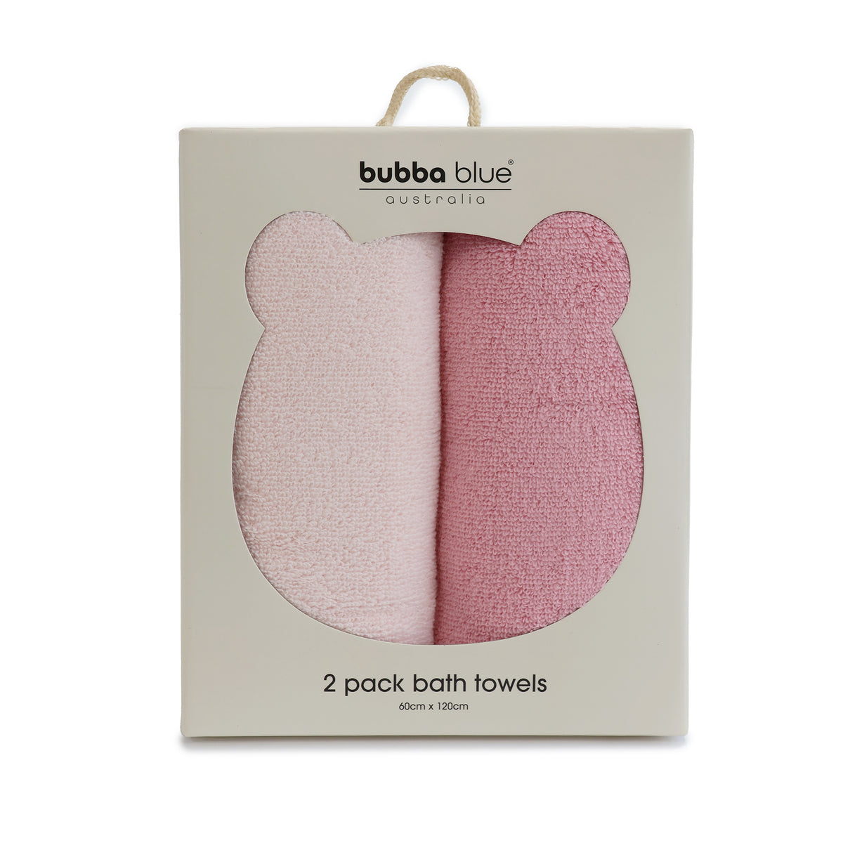 Nordic 2pk Bath Towel Dusty Berry/Rose - Bubba Blue Australia