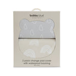 Nordic 2pk Waterproof Change Pad Covers Grey/Sand - Bubba Blue Australia