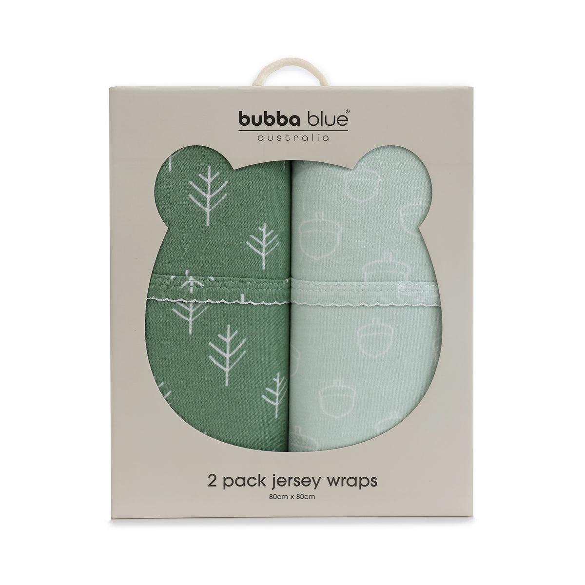 Nordic 2pk Jersey Wrap Avocado/Forest - Bubba Blue Australia
