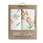 Adventure Bamboo 2pk Hooded Towels - Bubba Blue Australia