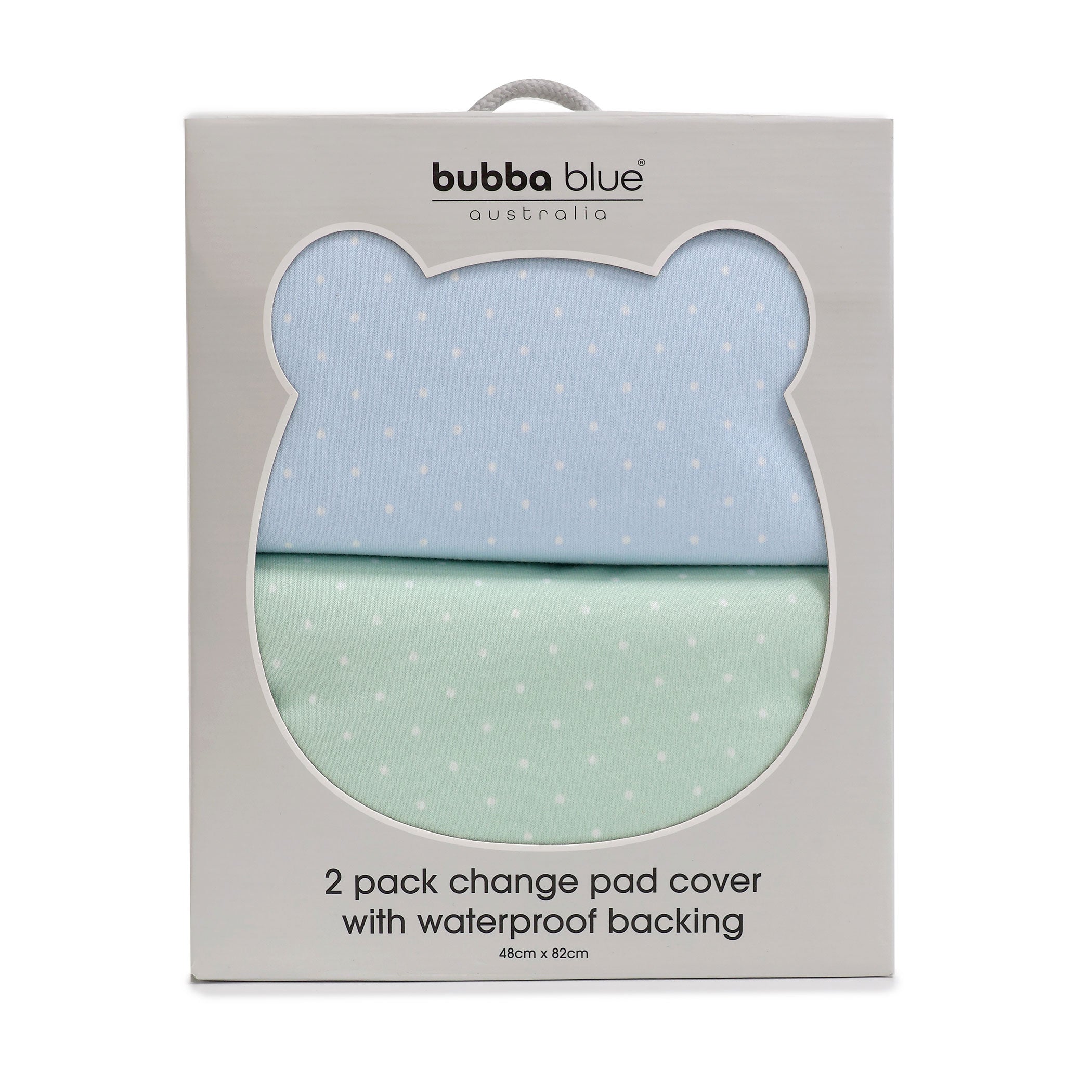Confetti 2pk Waterproof Change Pad Covers Blue/Sage