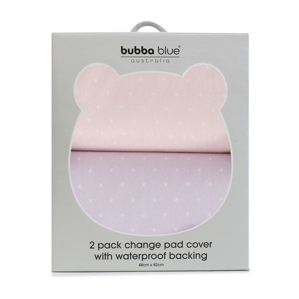 Confetti 2pk Waterproof Change Pad Covers Blue/Sage