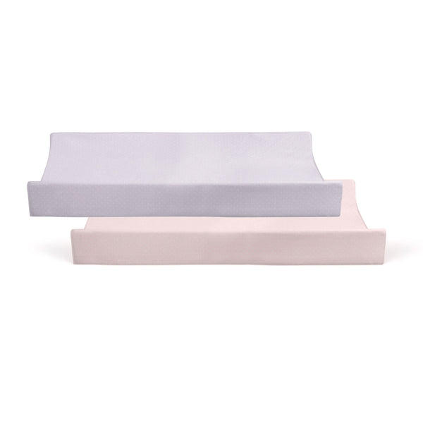 Confetti 2pk Waterproof Change Pad Covers Pink/Lilac