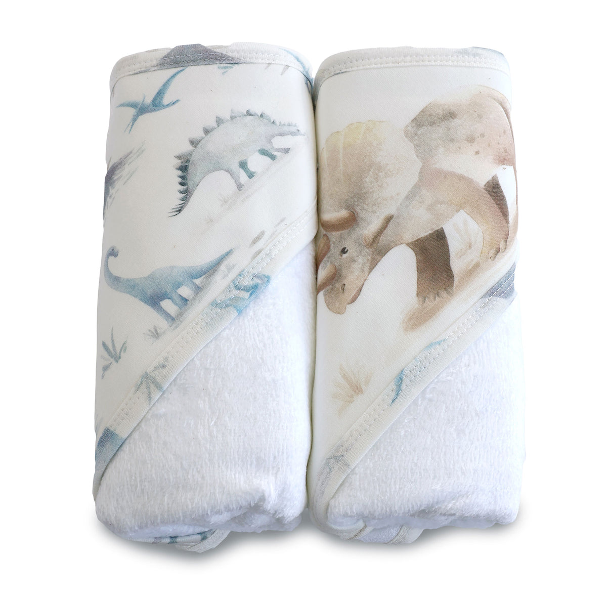 Jurassic Bamboo 2pk Hooded Towels - Bubba Blue Australia