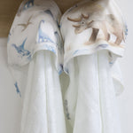 Jurassic Bamboo 2pk Hooded Towels - Bubba Blue Australia