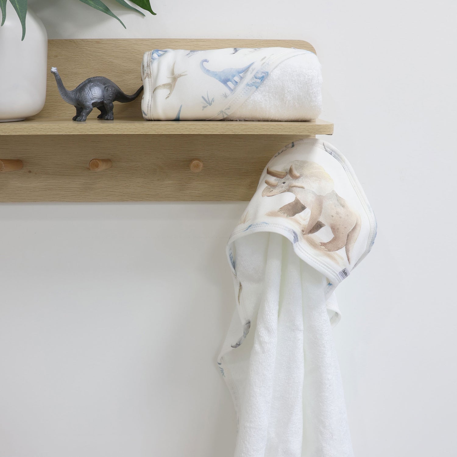Jurassic Bamboo 2pk Hooded Towels - Bubba Blue Australia