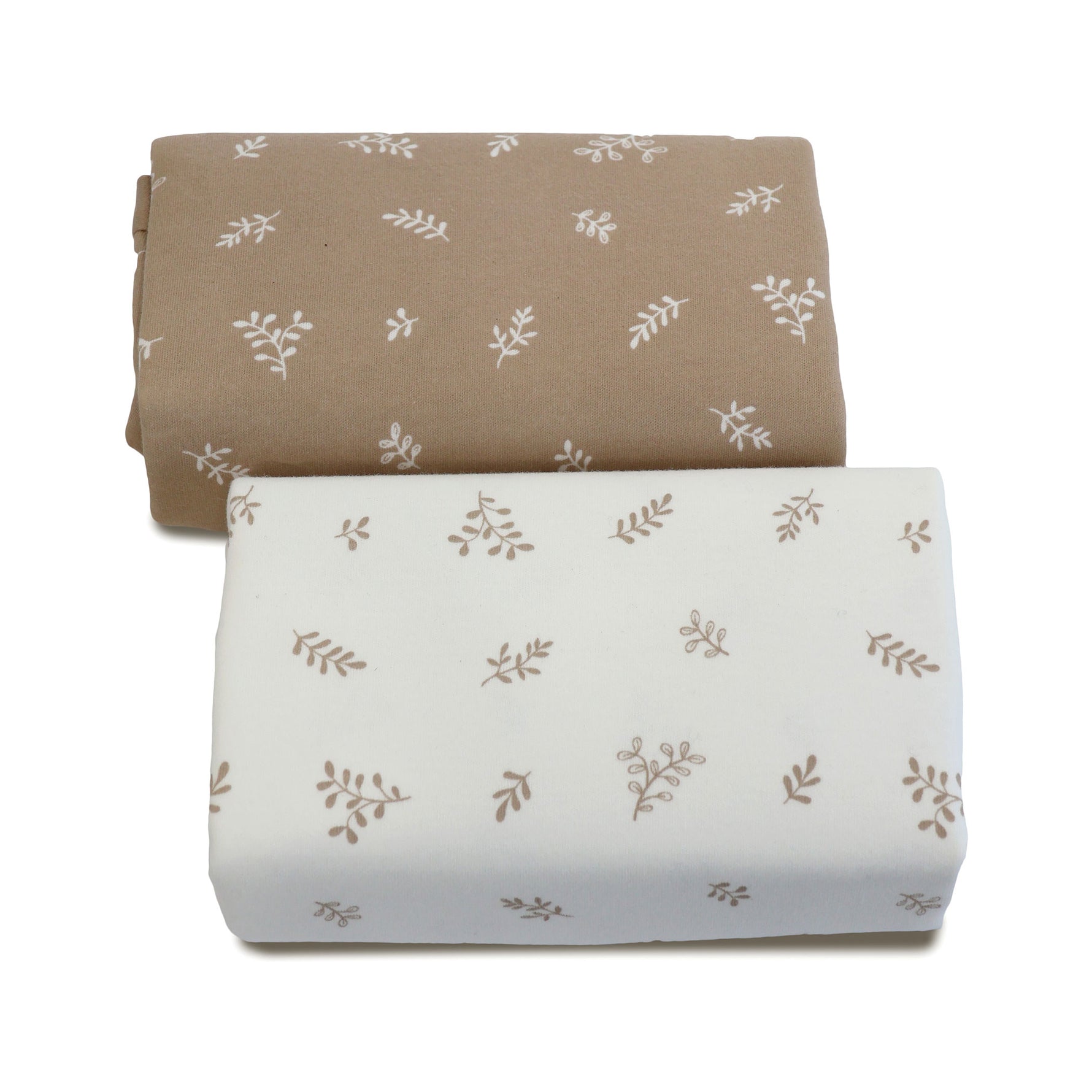 Organic 2pk Waterproof Change Pad Covers - Chestnut - Bubba Blue Australia