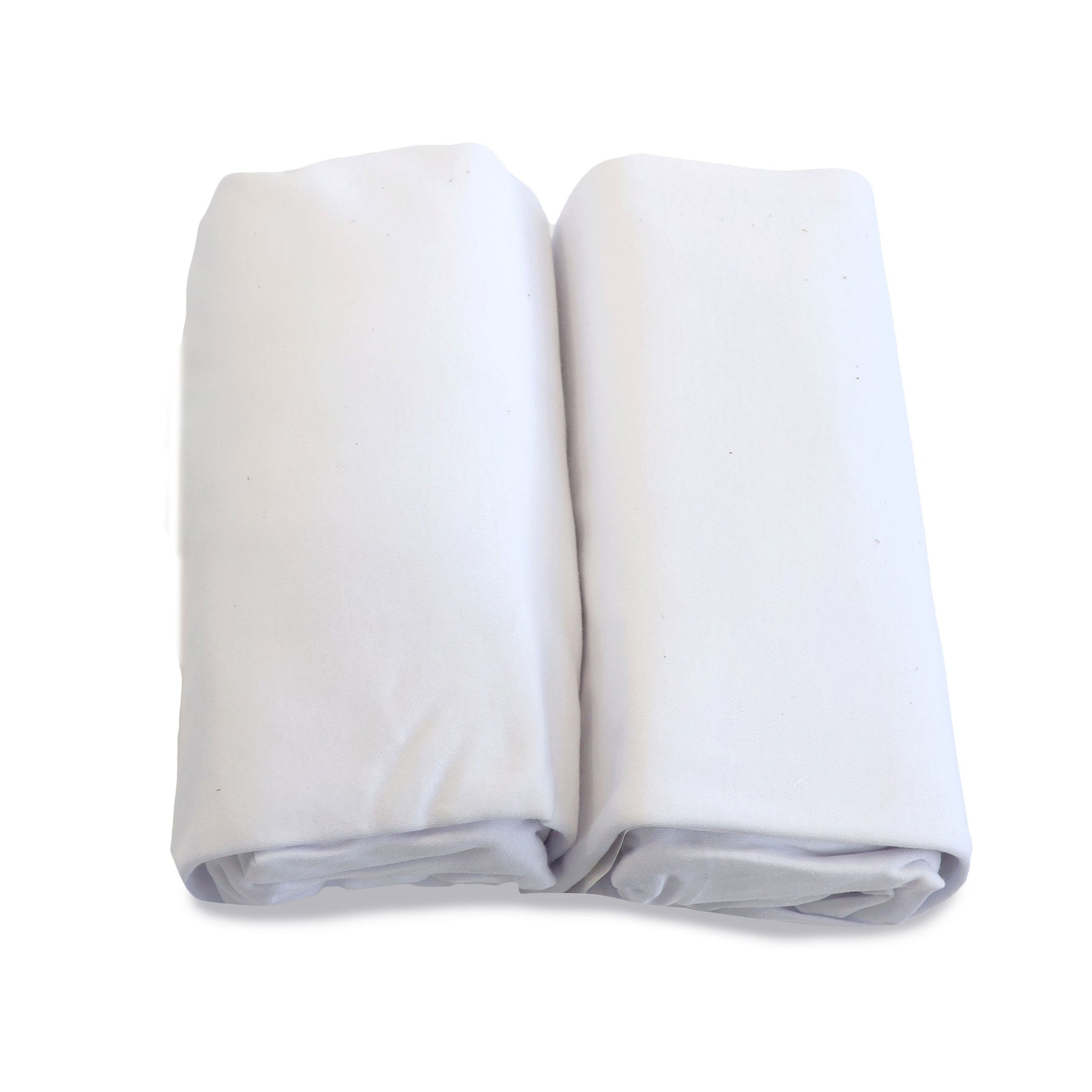 Bamboo White 2pk Cot Jersey Fitted Sheets - Bubba Blue Australia