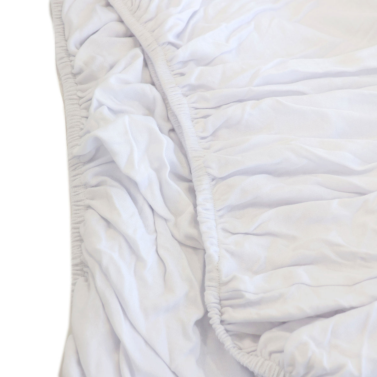 Bamboo White 2pk Cot Jersey Fitted Sheets - Bubba Blue Australia