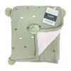 Confetti Cot Knit Blanket - Olive