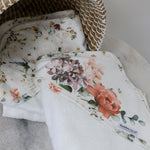 Peonies Bamboo 2pk Hooded Towels - Bubba Blue Australia