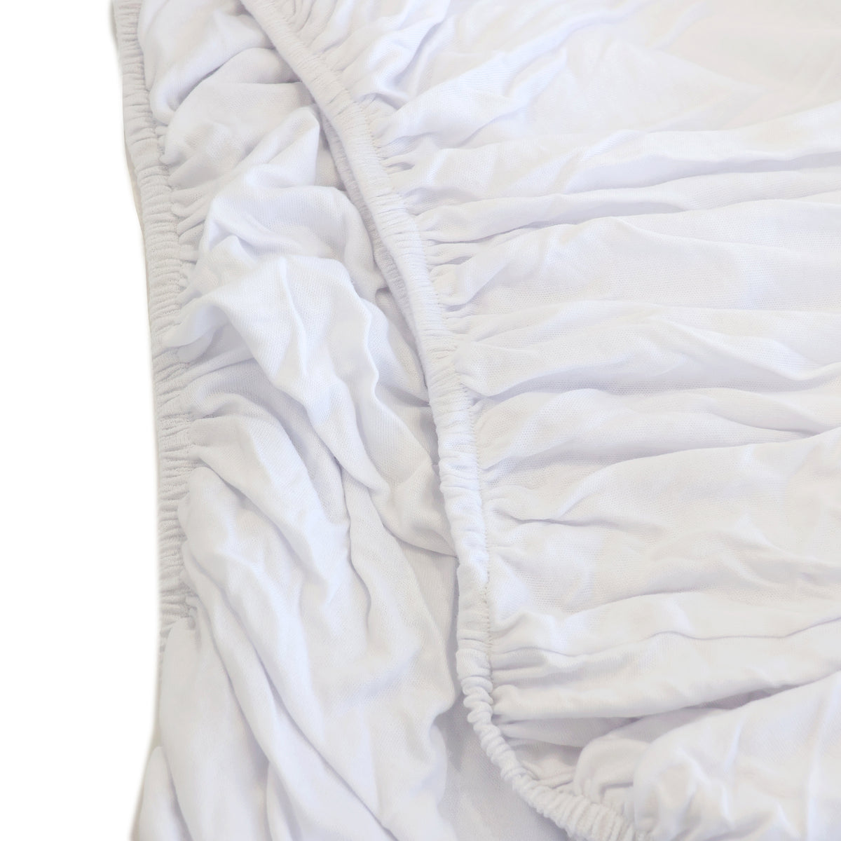 Bamboo White 2pk Compact Cot Jersey Fitted Sheets - Bubba Blue Australia