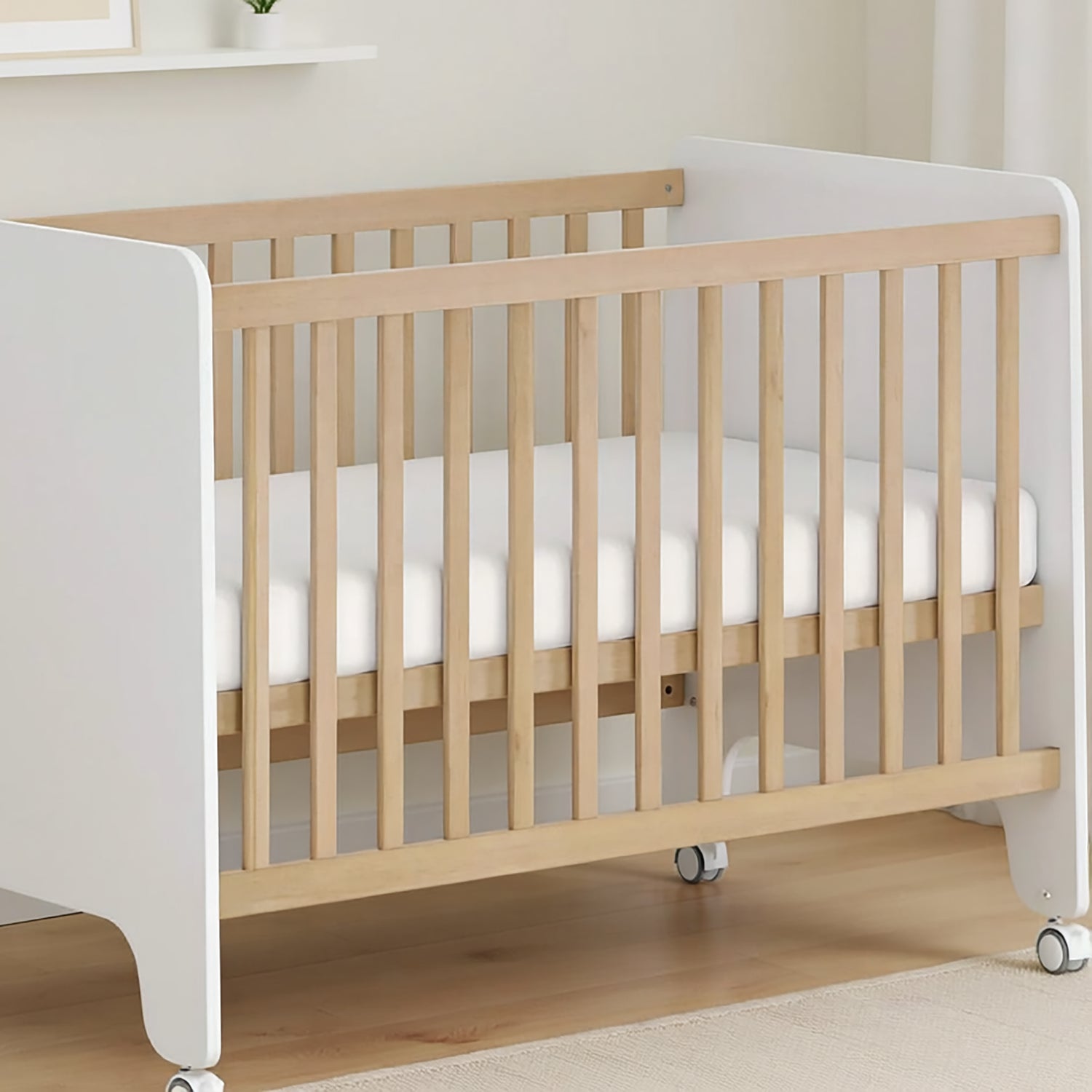 Bamboo White 2pk Compact Cot Jersey Fitted Sheets - Bubba Blue Australia