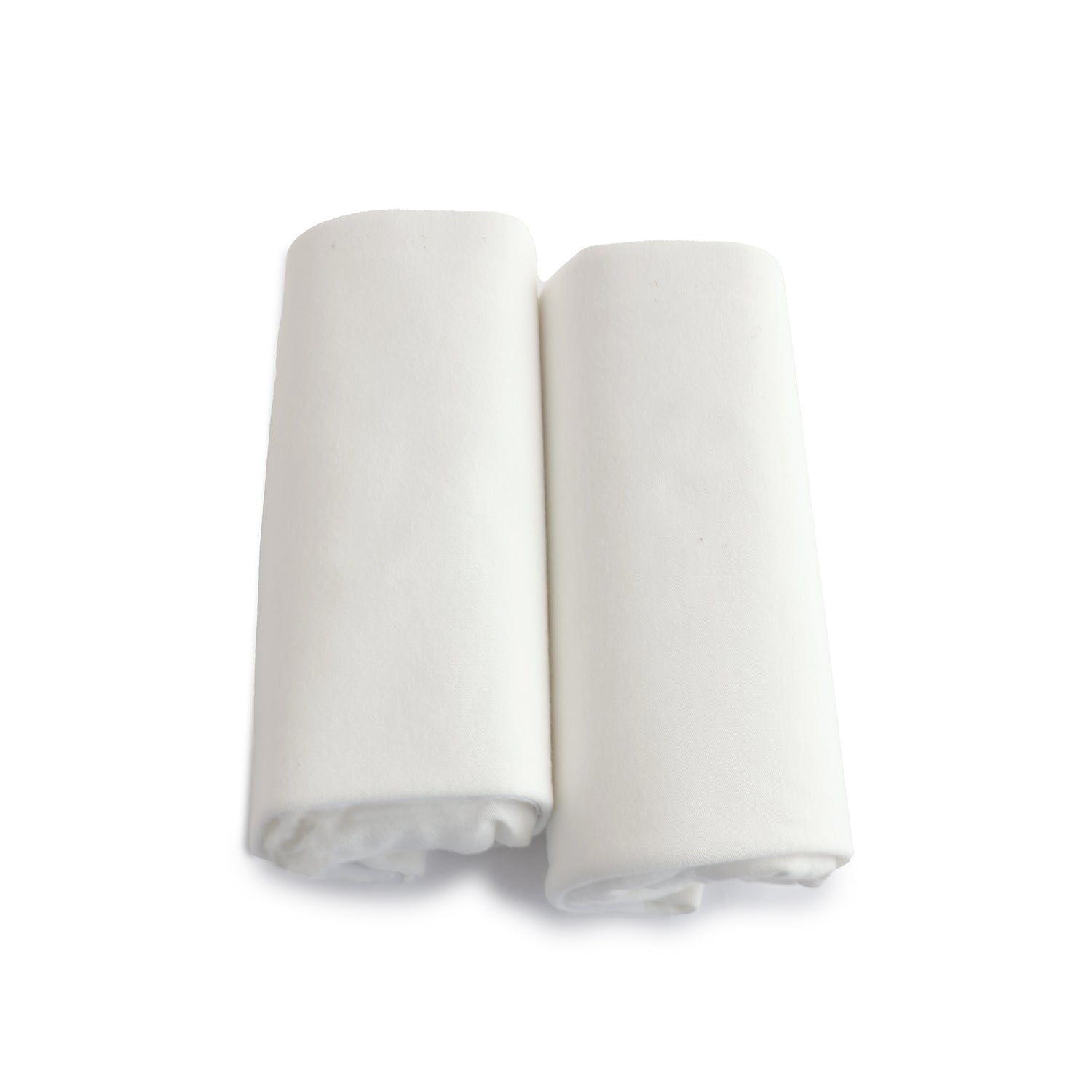 Bamboo White 2pk Compact Cot Jersey Fitted Sheets - Bubba Blue Australia