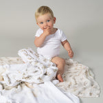 Elephant Bedtime 3pk Muslin Wraps - Bubba Blue Australia