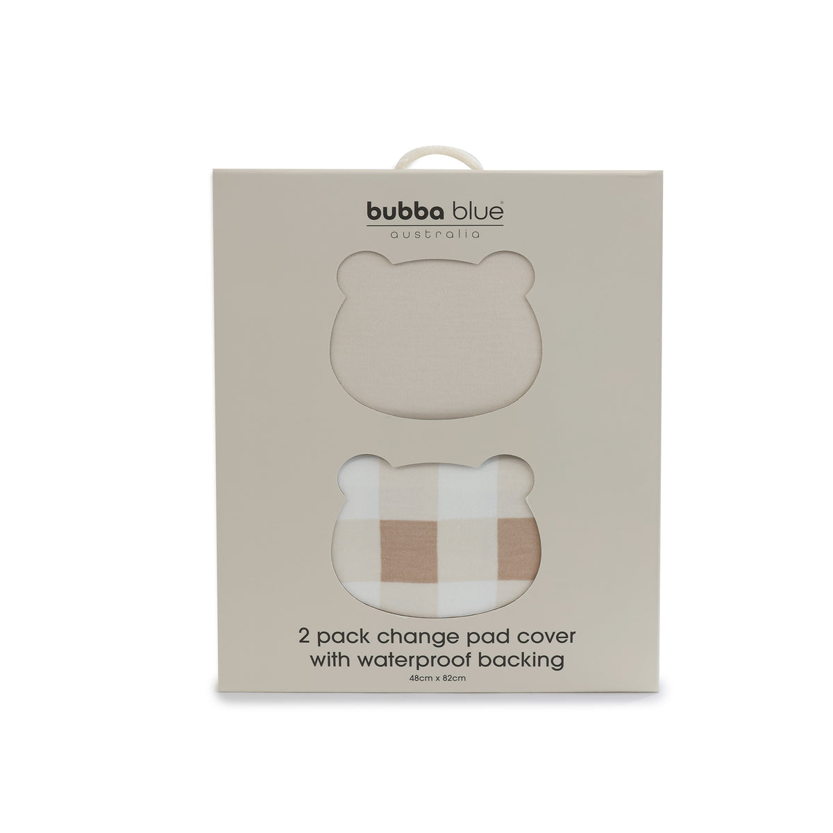 Bubba Sundae 2pk Waterproof Change Pad Covers - Chestnut - Bubba Blue Australia