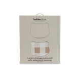 Bubba Sundae 2pk Waterproof Change Pad Covers - Chestnut - Bubba Blue Australia
