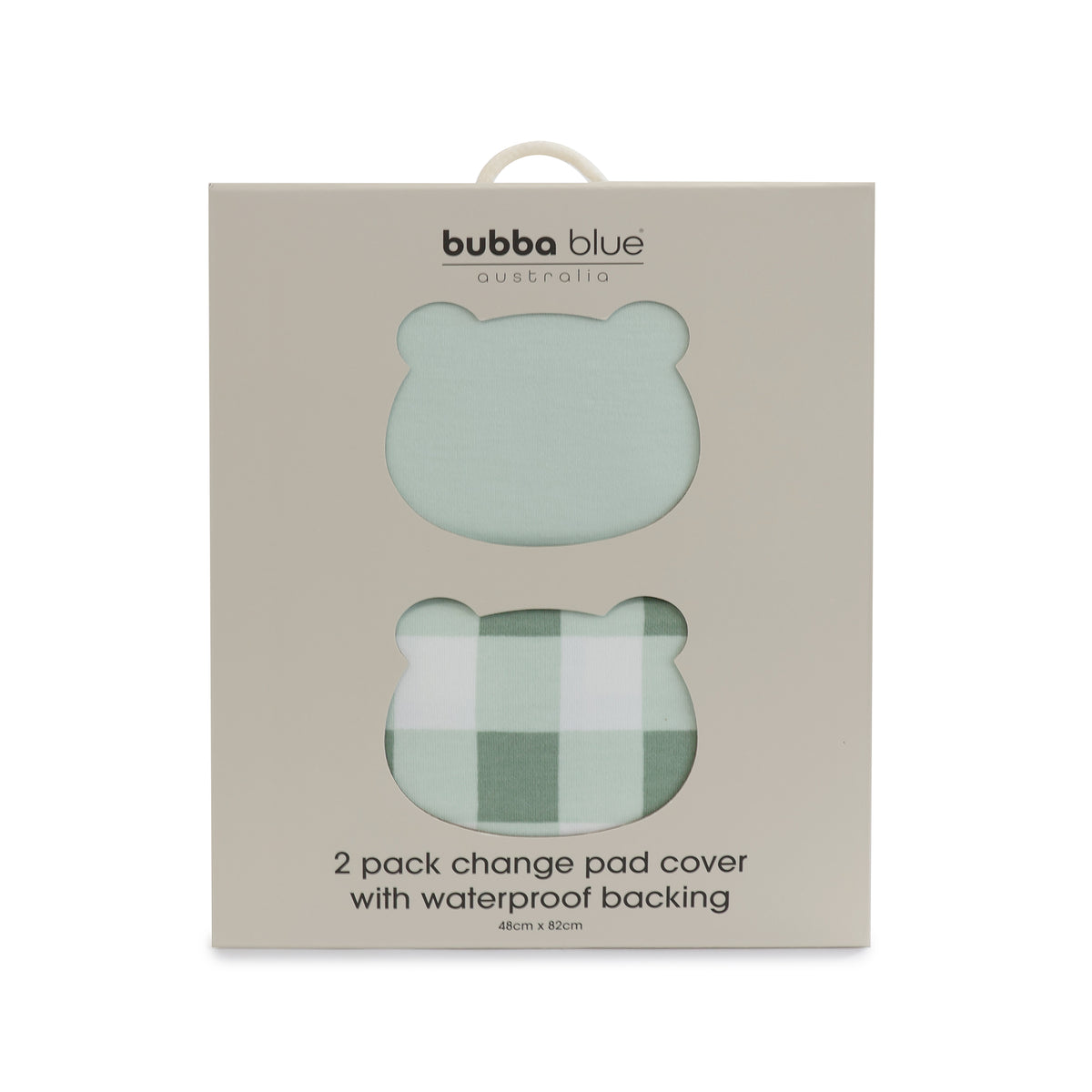 Bubba Sundae 2pk Waterproof Change Pad Covers - Greentea - Bubba Blue Australia